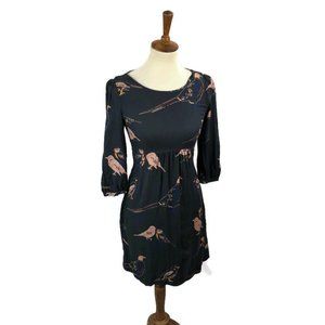 Boden Bird Print Dress  Size 2 R